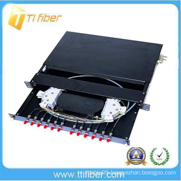 12 12 core optical distribution box/ patch panel Preloaded with FC Connectors